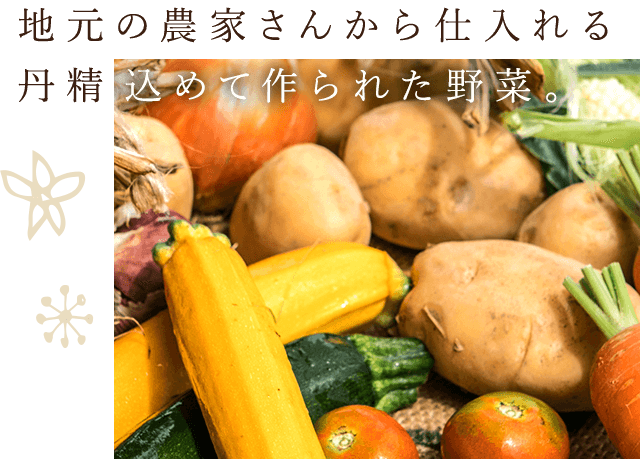 丹精込めて作られた野菜